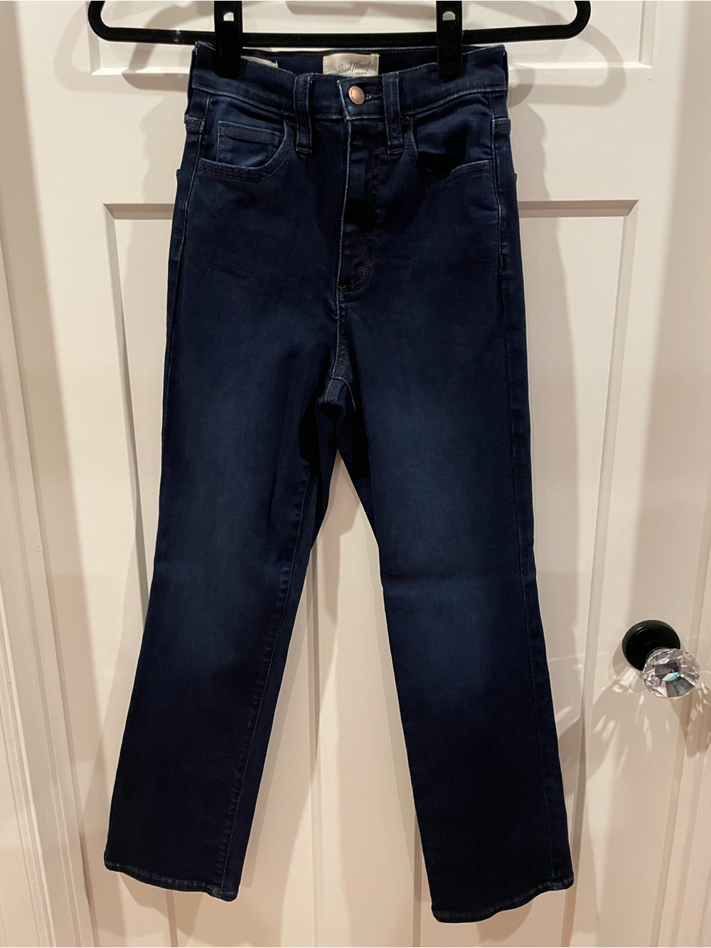 Women’s Dark Wash High-Rise Ankle Bootcut Jeans